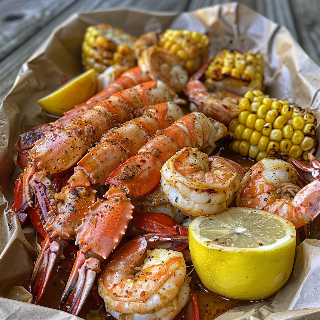 Coastal Delights: Shrimp and Crab Boil Packets