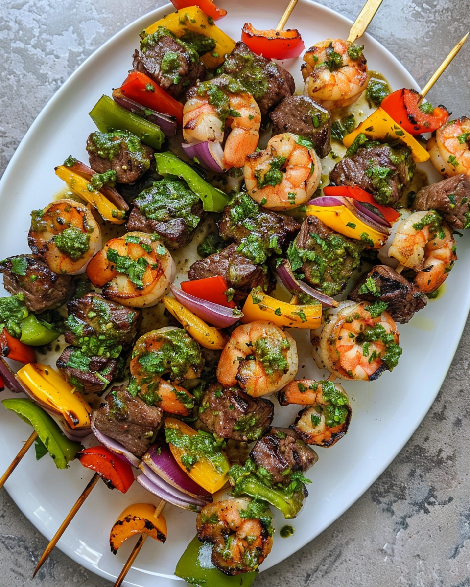 Surf & Turf Skewers Meet Chimichurri
