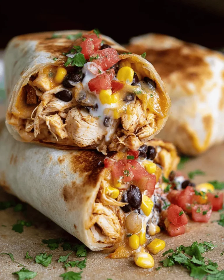 Air Fryer Southwest Chicken Burritos