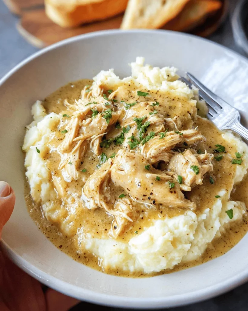 Chicken and Gravy (over mashed potatoes)