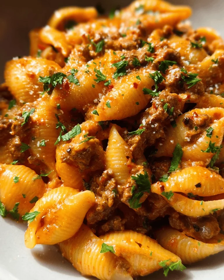 One Pot Creamy Beef Pasta