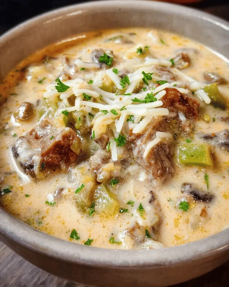 Philly Cheese Steak Soup