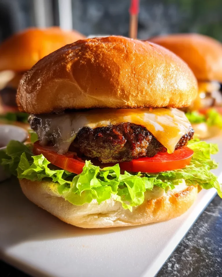 Air Fryer Hamburgers