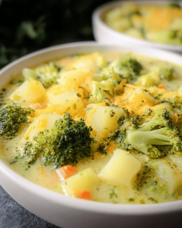 Broccoli Cheese and Potato Soup