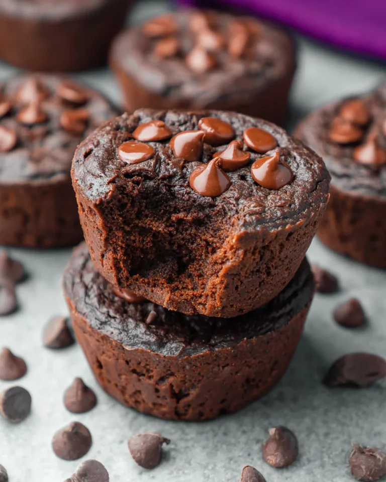 Chocolate Black Bean Blender Muffins {High Protein}