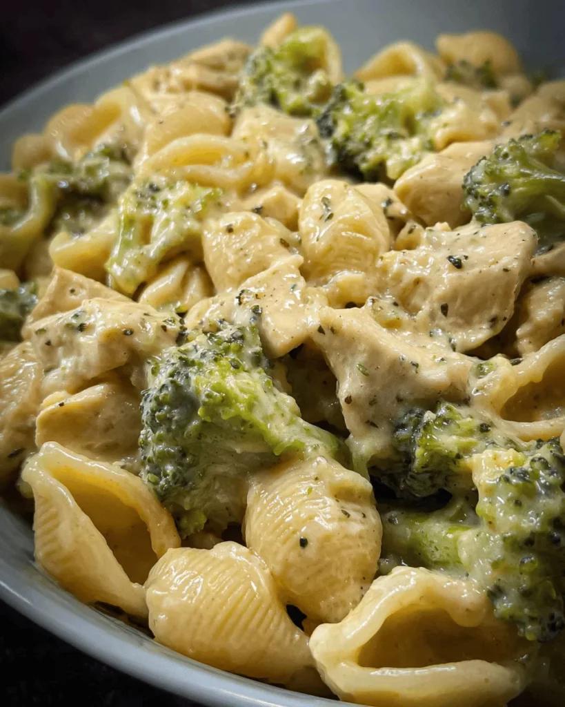 Crockpot Chicken Broccoli Mac and Cheese