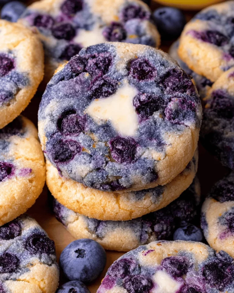 Lemon Blueberry Cheesecake Cookies