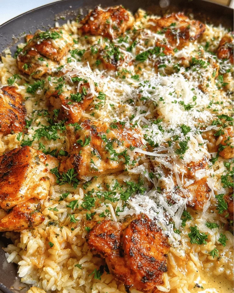 One-Pan Garlic Parmesan Chicken and Rice