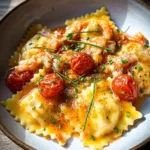 Ravioli in Crayfish Tomato Sauce