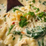 Slow Cooker White Lasagna Soup