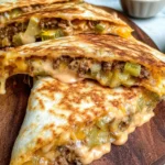 Cheeseburger Quesadillas with Burger Sauce