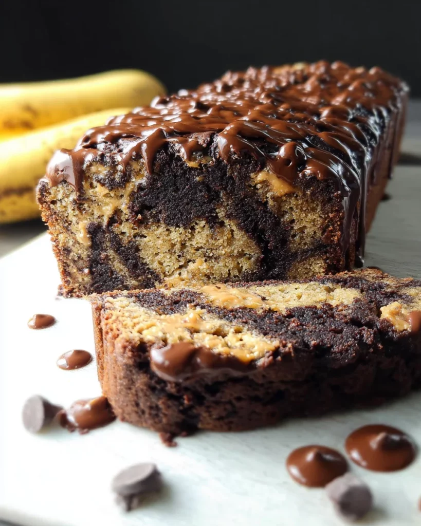 Chocolate Peanut Butter Banana Bread