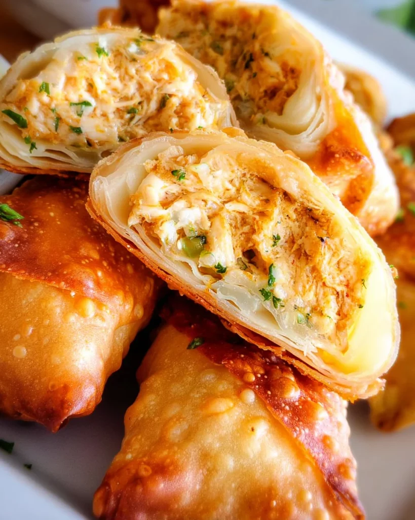 Crab Cake Egg Rolls