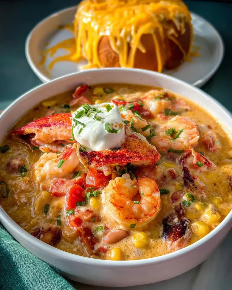 Easy Creamy Seafood and Shrimp Chili
