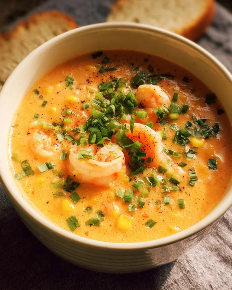 Smooth and Creamy Shrimp and Corn Bisque Recipe