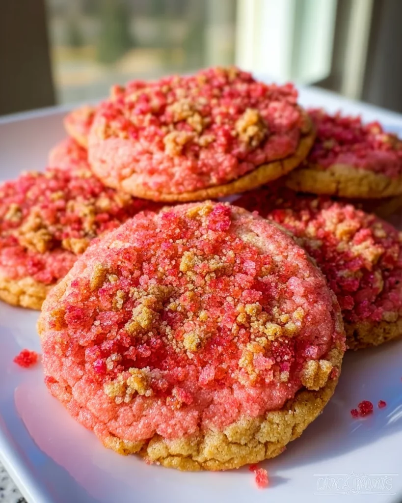 Strawberry Crunch Cookies