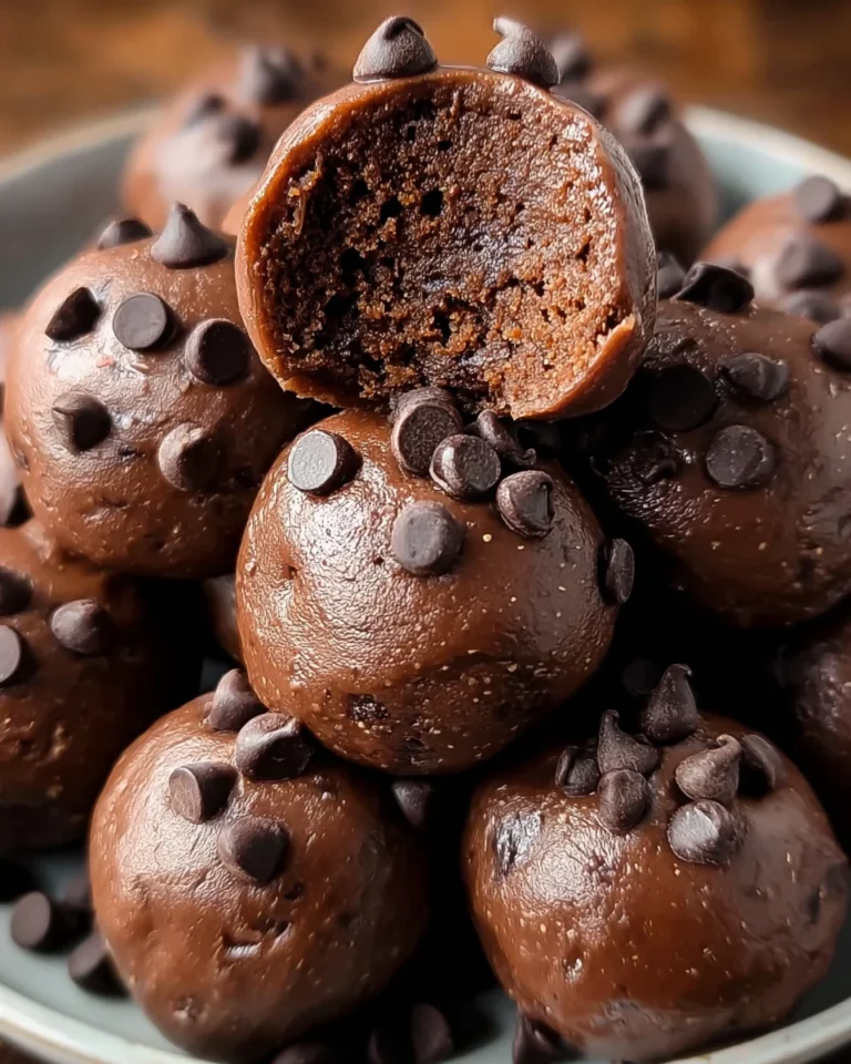 No-Bake Cottage Cheese Brownie Batter Protein Bites