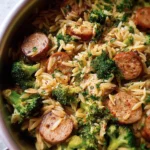 One-Pot Chicken Sausage Orzo With Broccoli