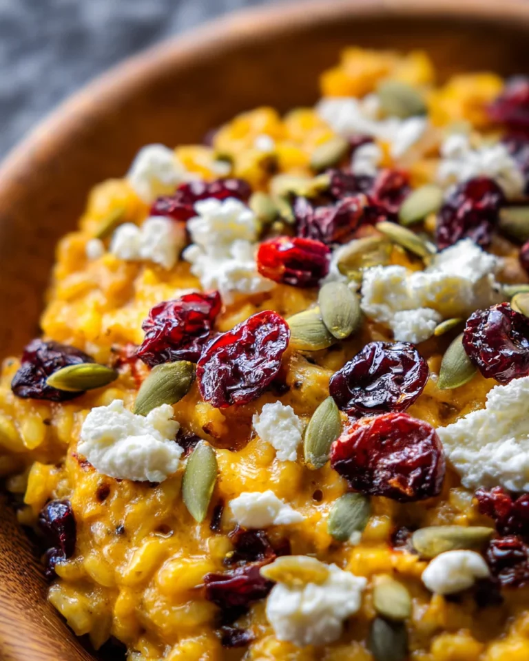 Baked Pumpkin Goat Cheese Risotto