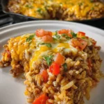 Cheesy Beef Enchilada Rice