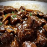 Crockpot Beef Tips & Gravy