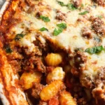 Easy Bolognese Gnocchi Bake