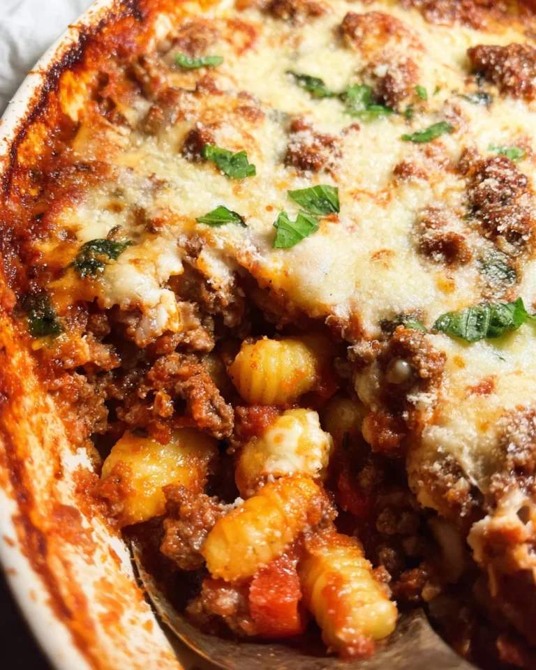 Easy Bolognese Gnocchi Bake