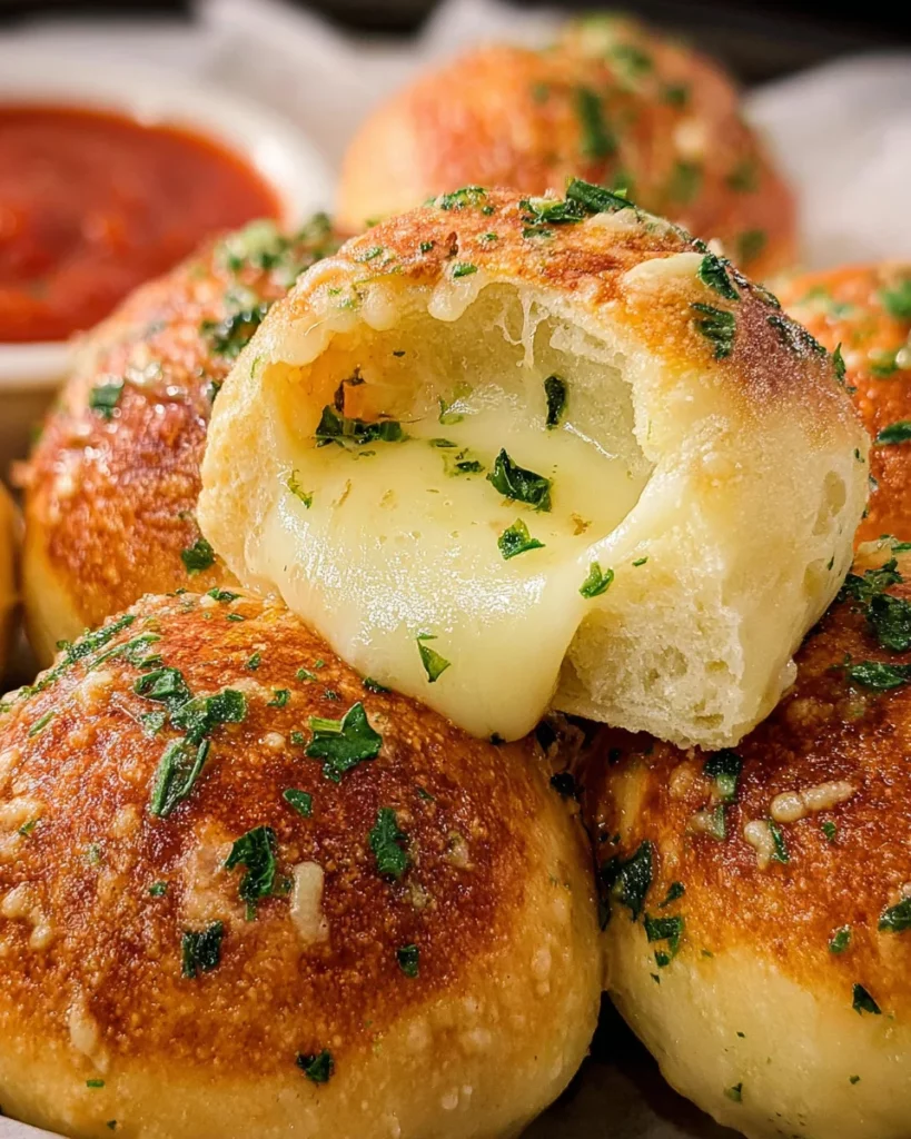 Easy Garlic Cheese Bombs