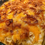 French Onion Chicken Hashbrown Casserole