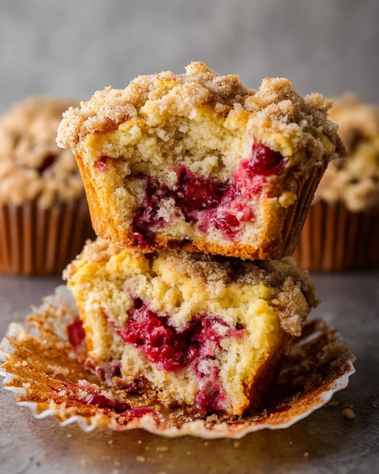 Leftover Cranberry Sauce Coffee Cake Muffins
