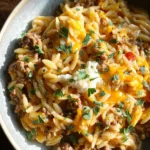 One-Pot Cheeseburger Orzo