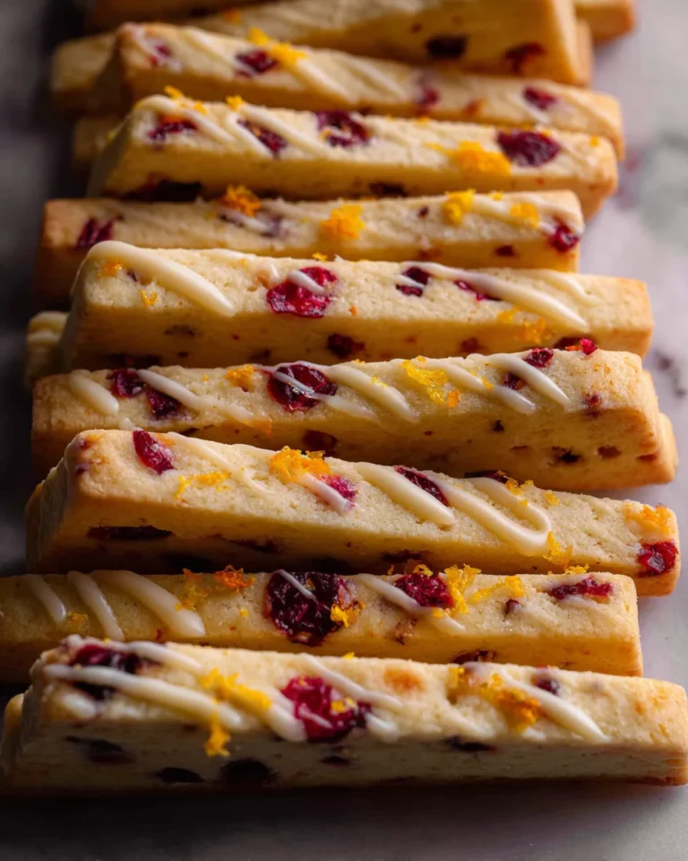 Orange Cranberry Shortbread Cookies