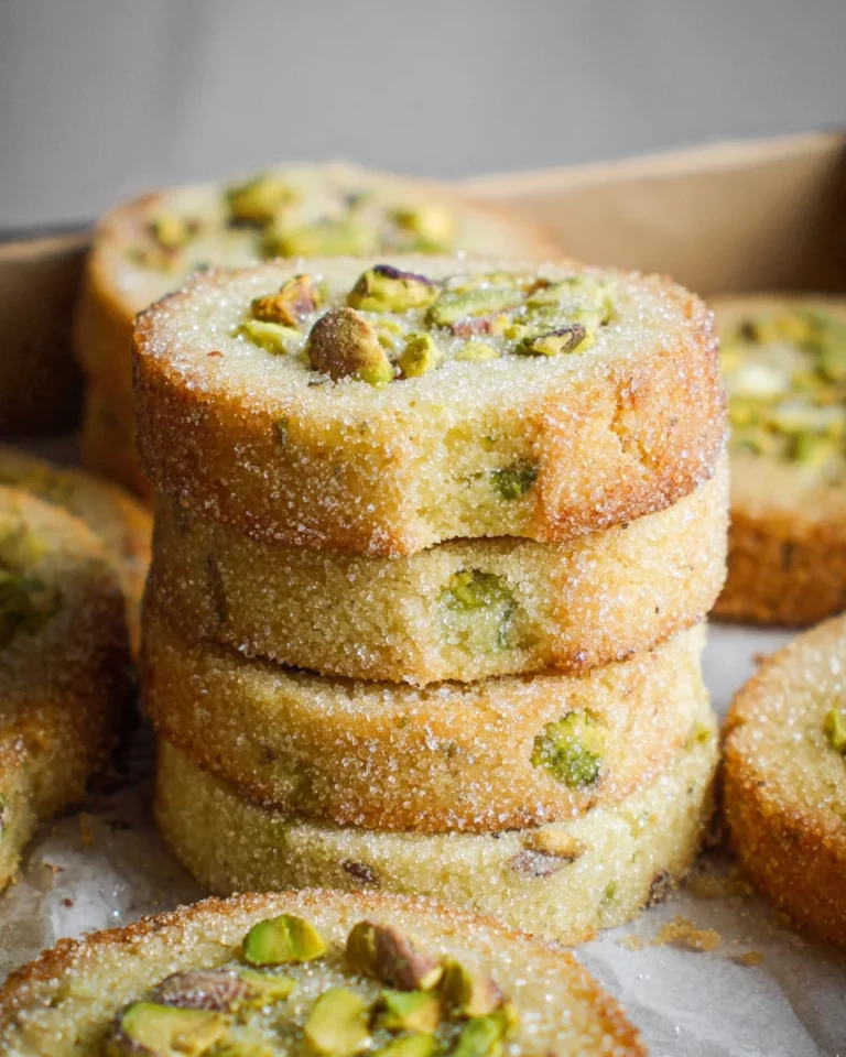 Pistachio Shortbread Cookies