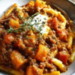 Pumpkin Beef Bolognese