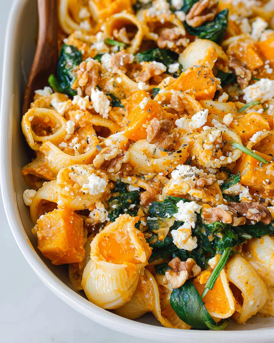 Pumpkin Feta Pasta