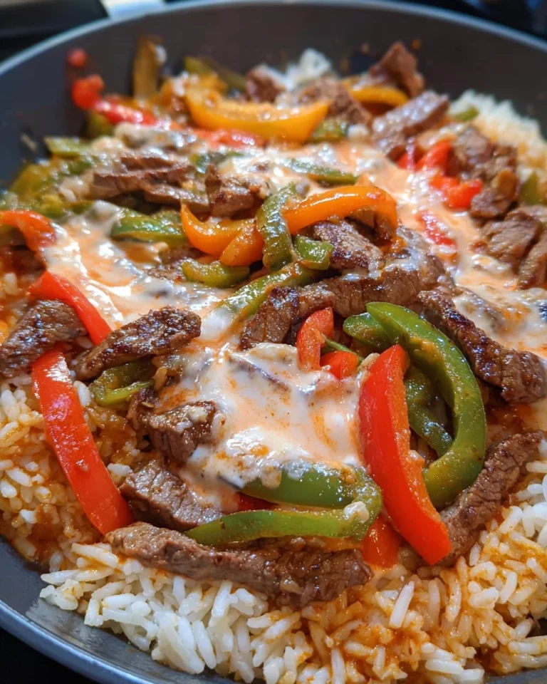 Queso Steak Fajita Skillet