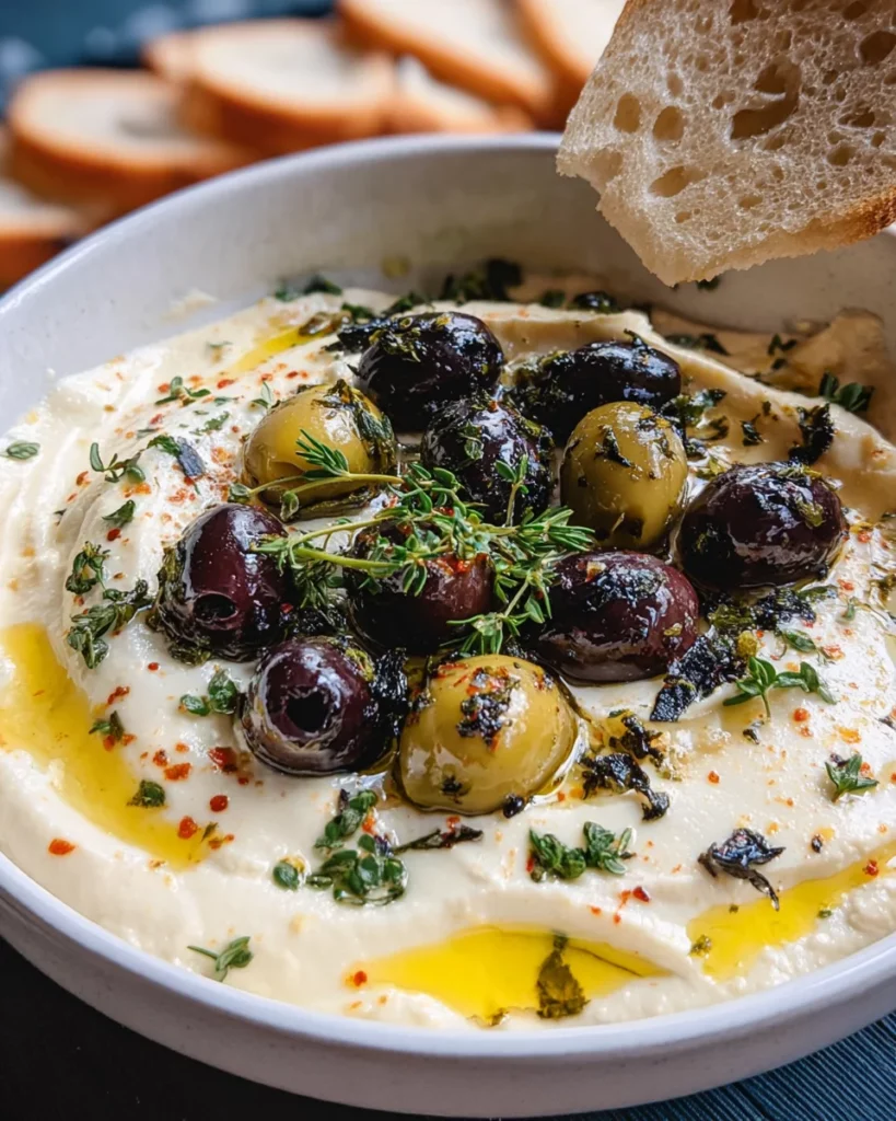 Whipped Feta & Roasted Olives Recipe