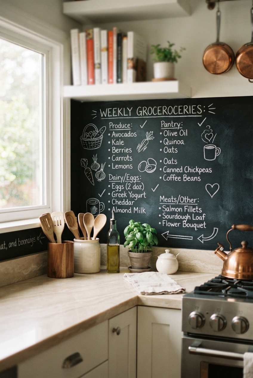 Chalkboard Panel Backsplash
